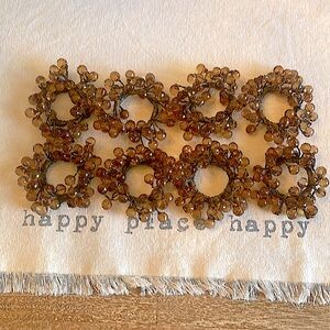 Resin Bead Napkin Rings/ 8